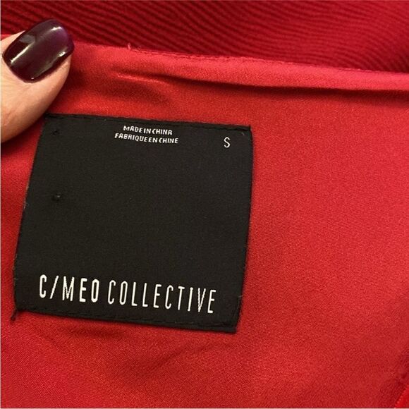 C/meo Collective Elegant Red One-Shoulder Dress, S - Picture 11 of 12